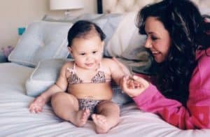 Leah Remini and baby Sofia
