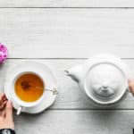 serving tea