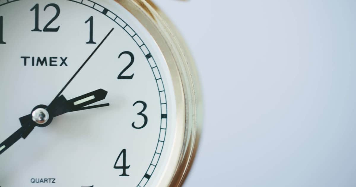 clock on wall