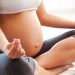 prenatal yoga pose