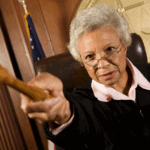 woman judge with gavel