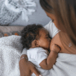 newborn baby breastfeeding