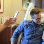 happy new parents postpartum after natural birth at the hospital
