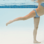 Pregnant Mom Swimming for exercise during pregnancy