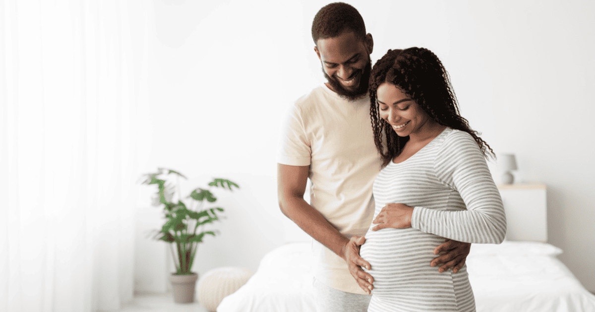 pregnant couple in the third trimester