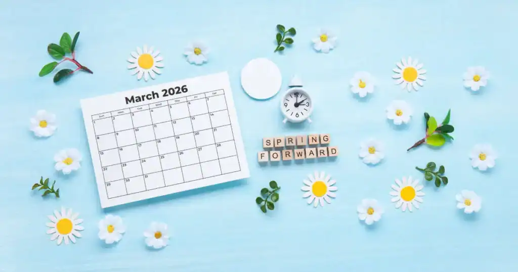 daylight savings time calendar illustration