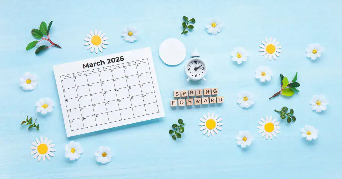 daylight savings time calendar illustration