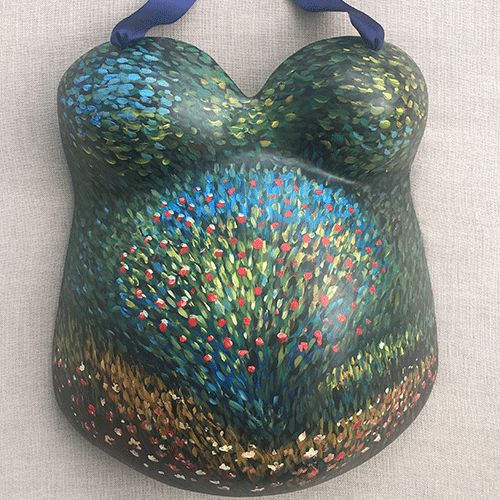 Handpainted signature belly cast package