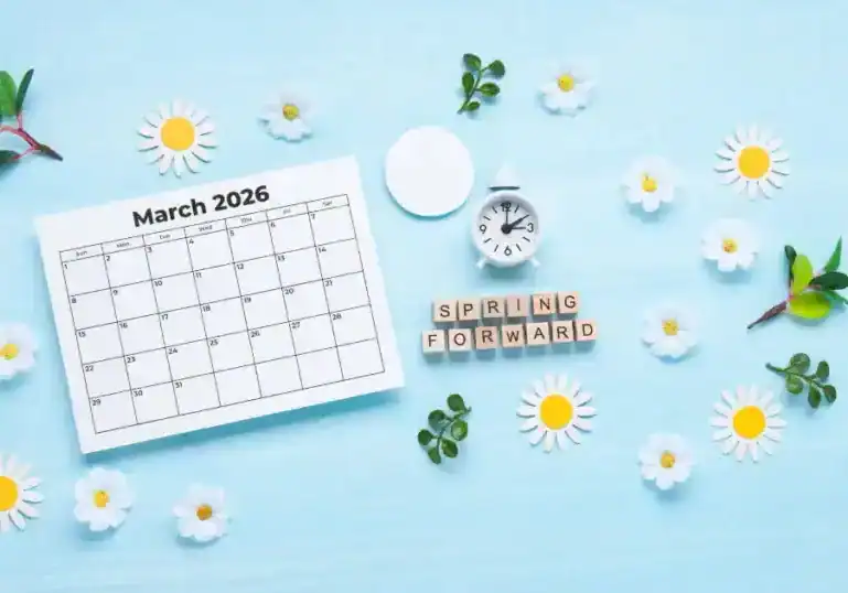 daylight savings time calendar illustration