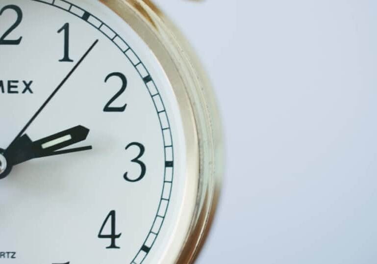 clock on wall