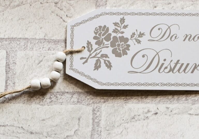 postpartum boundaries, do not disturb sign